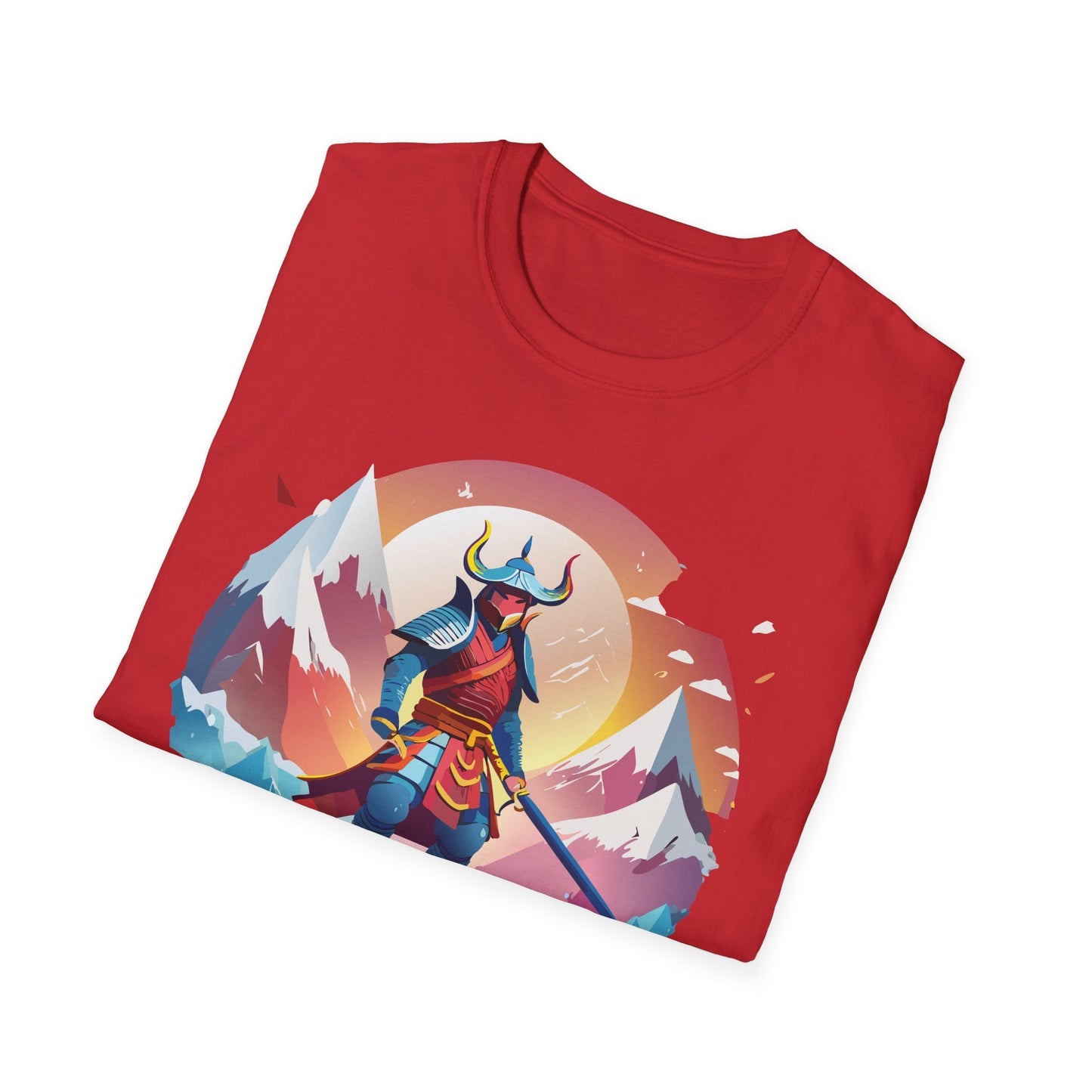 Samurai Style T Shirt Unisex Softstyle 64000 100 Percent Ring Spun Cotton Comfortable Tee