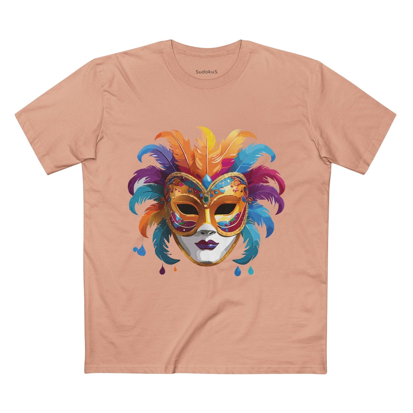 Mask Graphic Unisex 100 Cotton Staple Tee 37