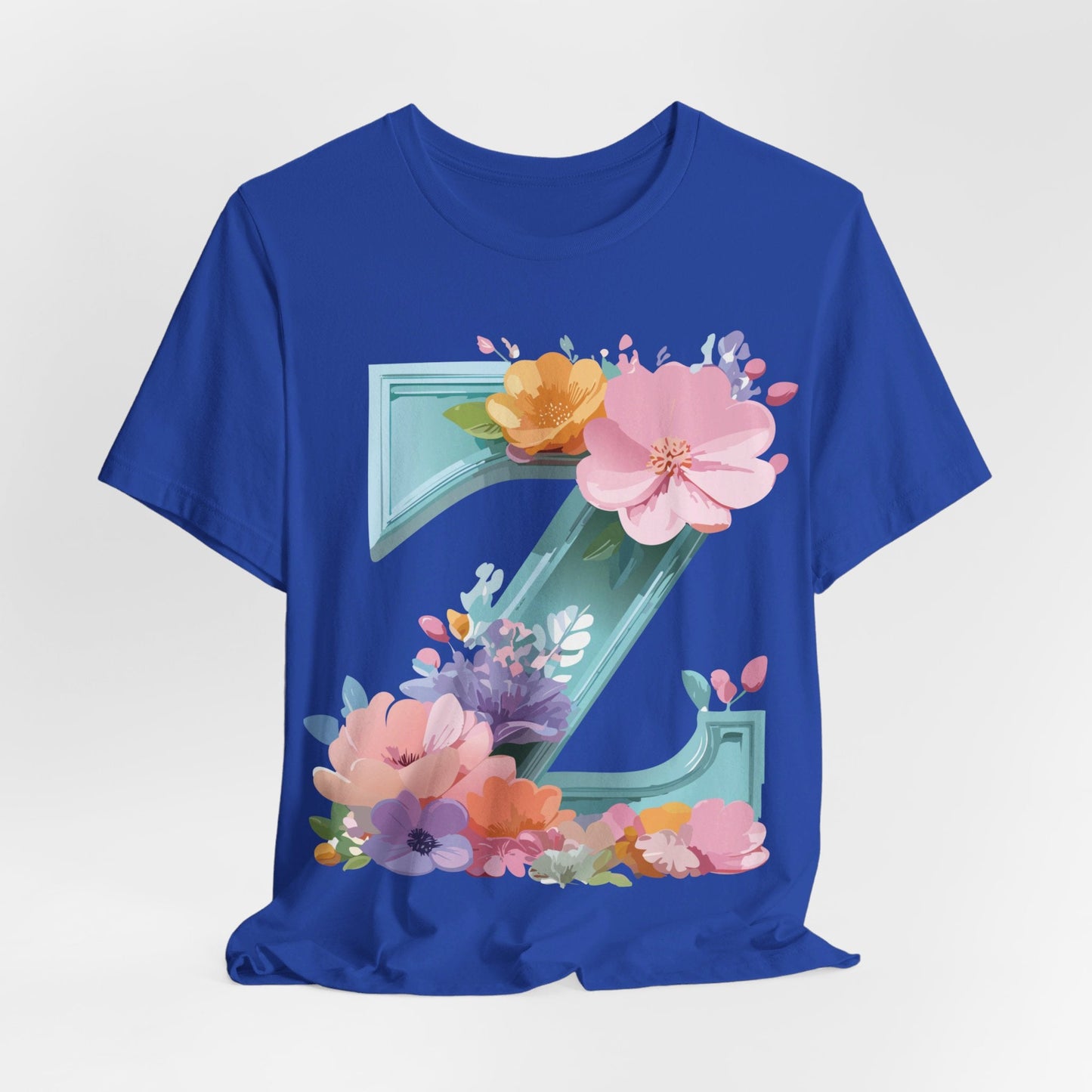 Letter Z Shirt Graphic Tee Unisex Jersey Short Sleeve By Adelpha Vintage Inspired Artwork