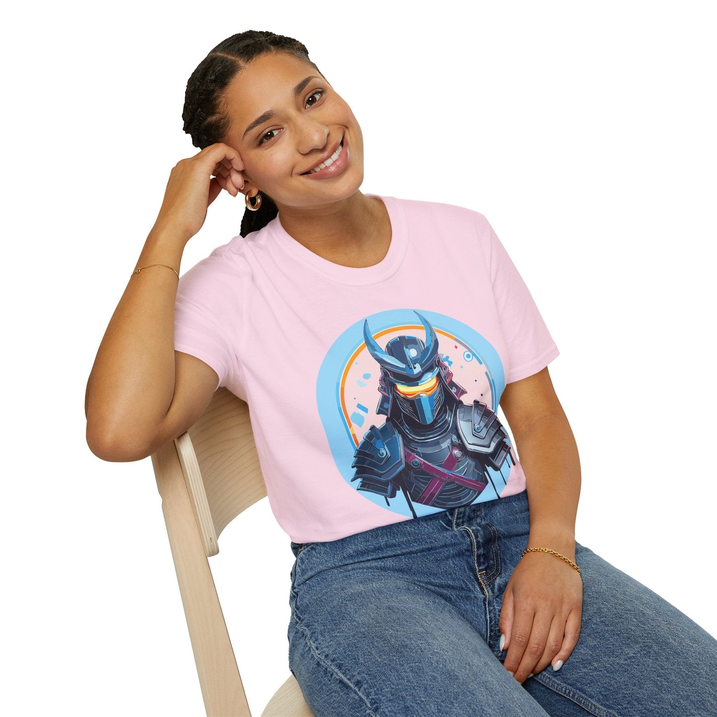 Samurai T Shirt Unisex Softstyle 64000 Tee Lightweight Comfortable 100 Percent Ring Spun Cotton