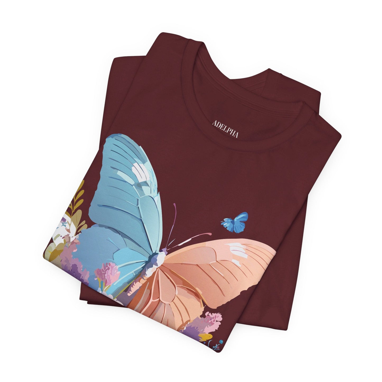 Butterfly Graphic Tee Adelpha Unisex Short Sleeve Art Design