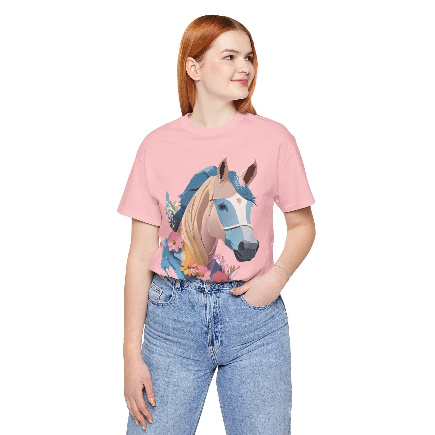Horse Graphic Unisex 100 Cotton Vintage Animal Art T-Shirt 13