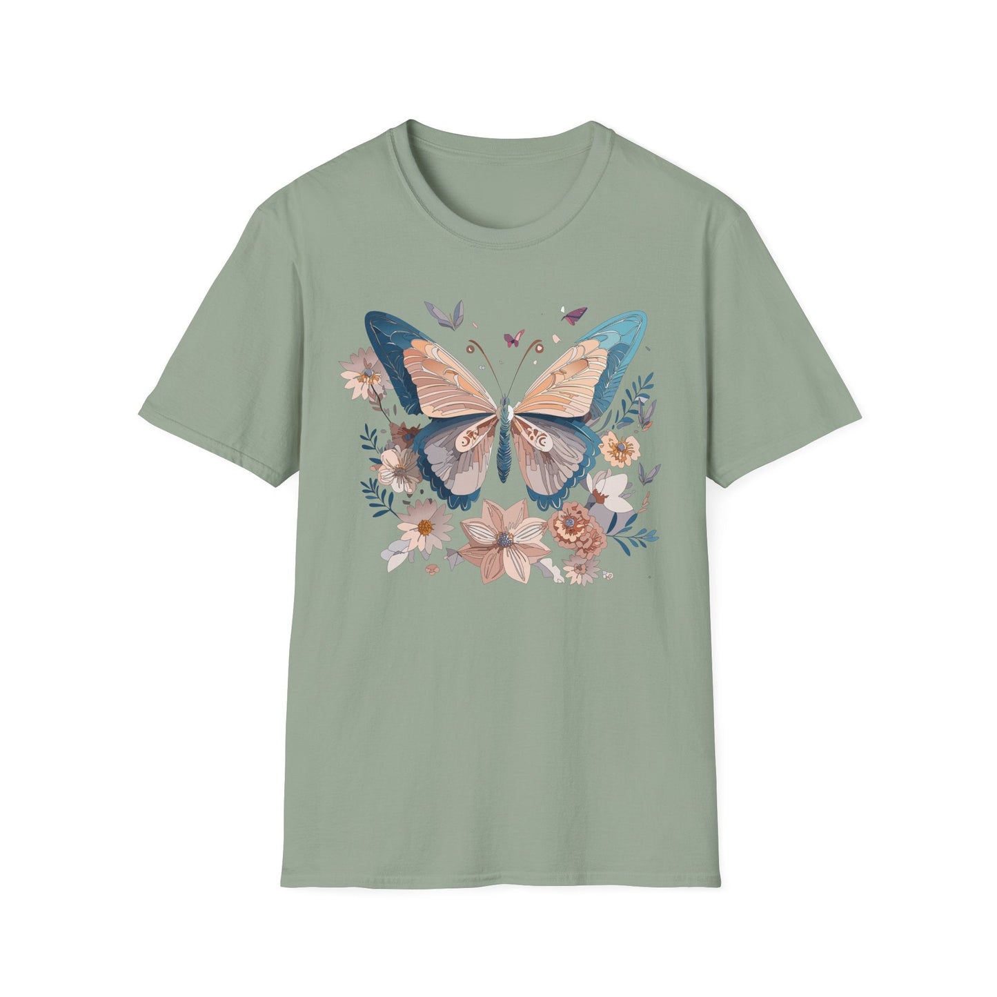 Monarch Butterfly T Shirt Unisex Softstyle Gildan 64000 Tee Lightweight Comfort Fit