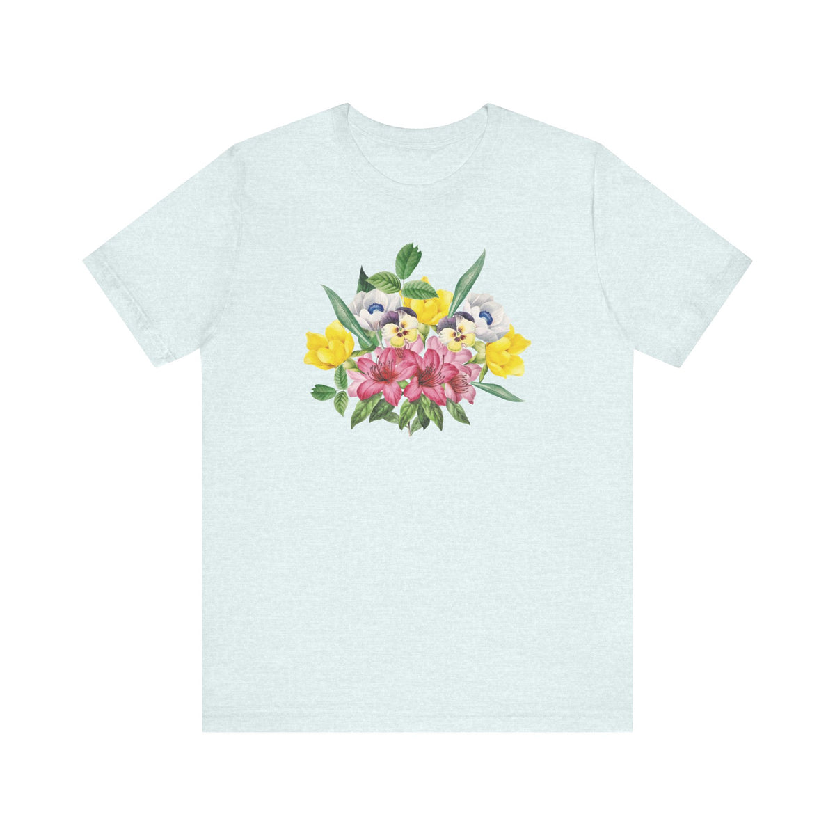 Floral Graphic Tee Shirt - Bella+Canvas Unisex 100 Cotton 49
