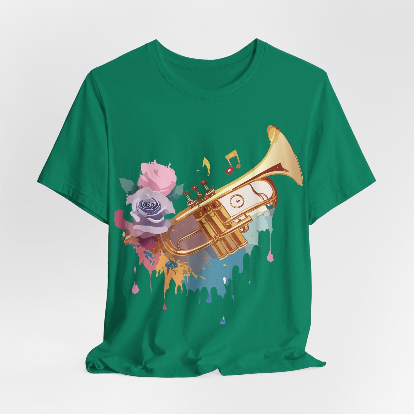Music Graphic Unisex 100 Cotton Vintage Art with Musical Elements Tee 130