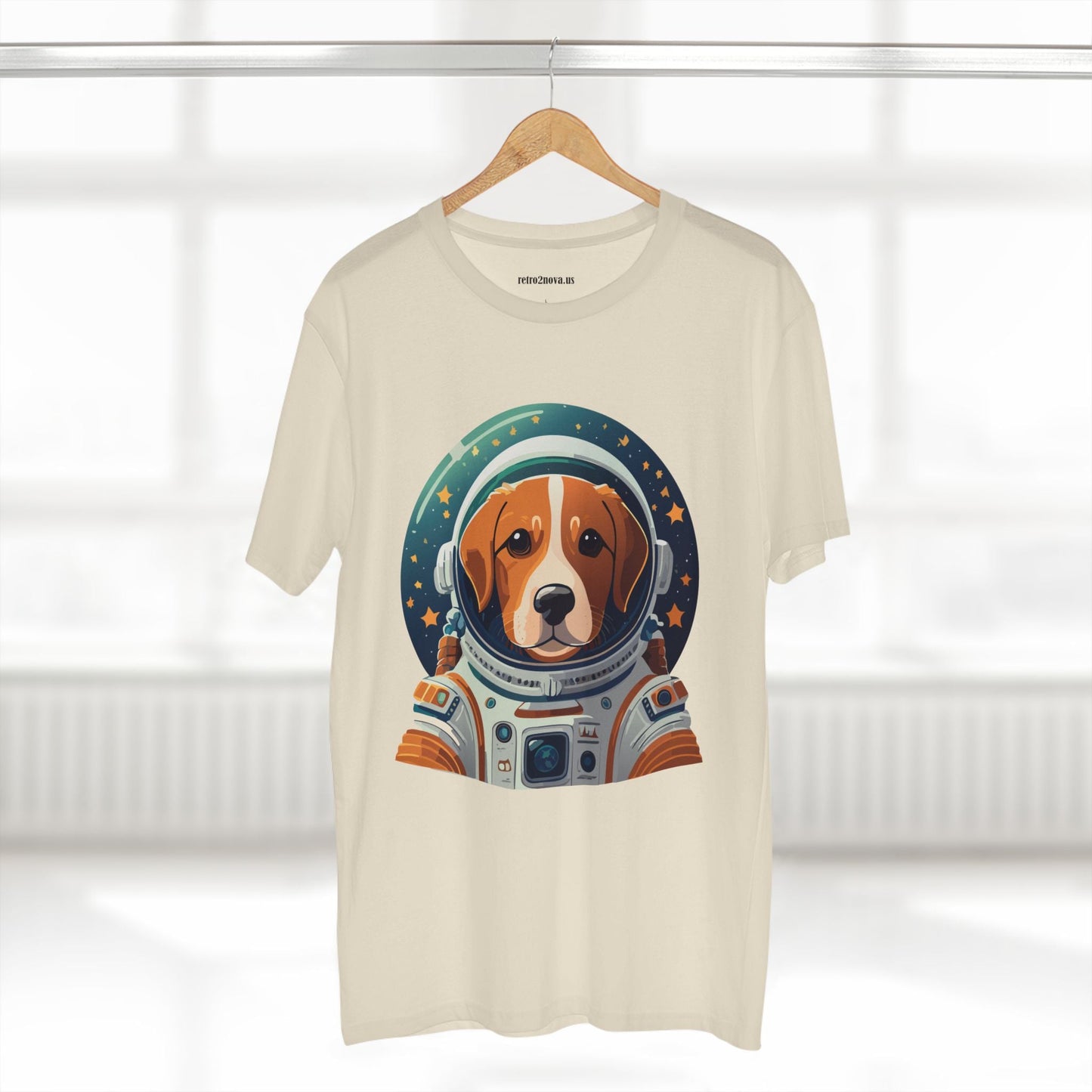 Unisex Premium Cotton Tee With Original Dog Art Shirt Design By Retro2Nova Discover Everyday Comfort And Style