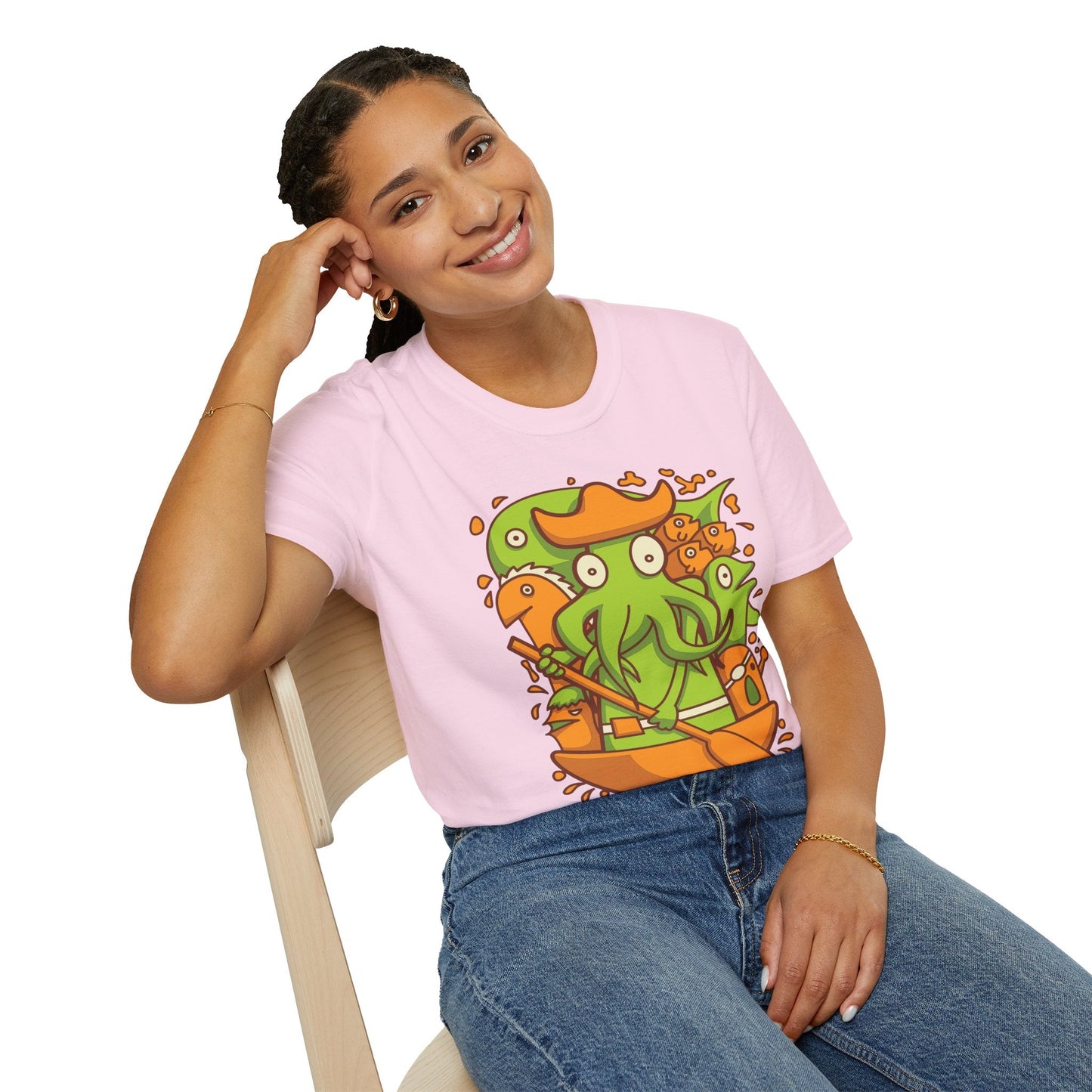 Cartoon T Shirt Animation T Shirt Funny Tee Shirt Unisex Gildan Softstyle Cotton 64000