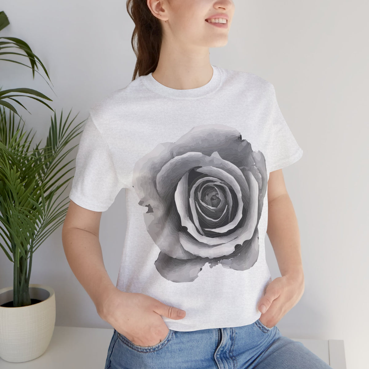 Floral Graphic Tee Shirt - Bella+Canvas Unisex 100 Cotton 56