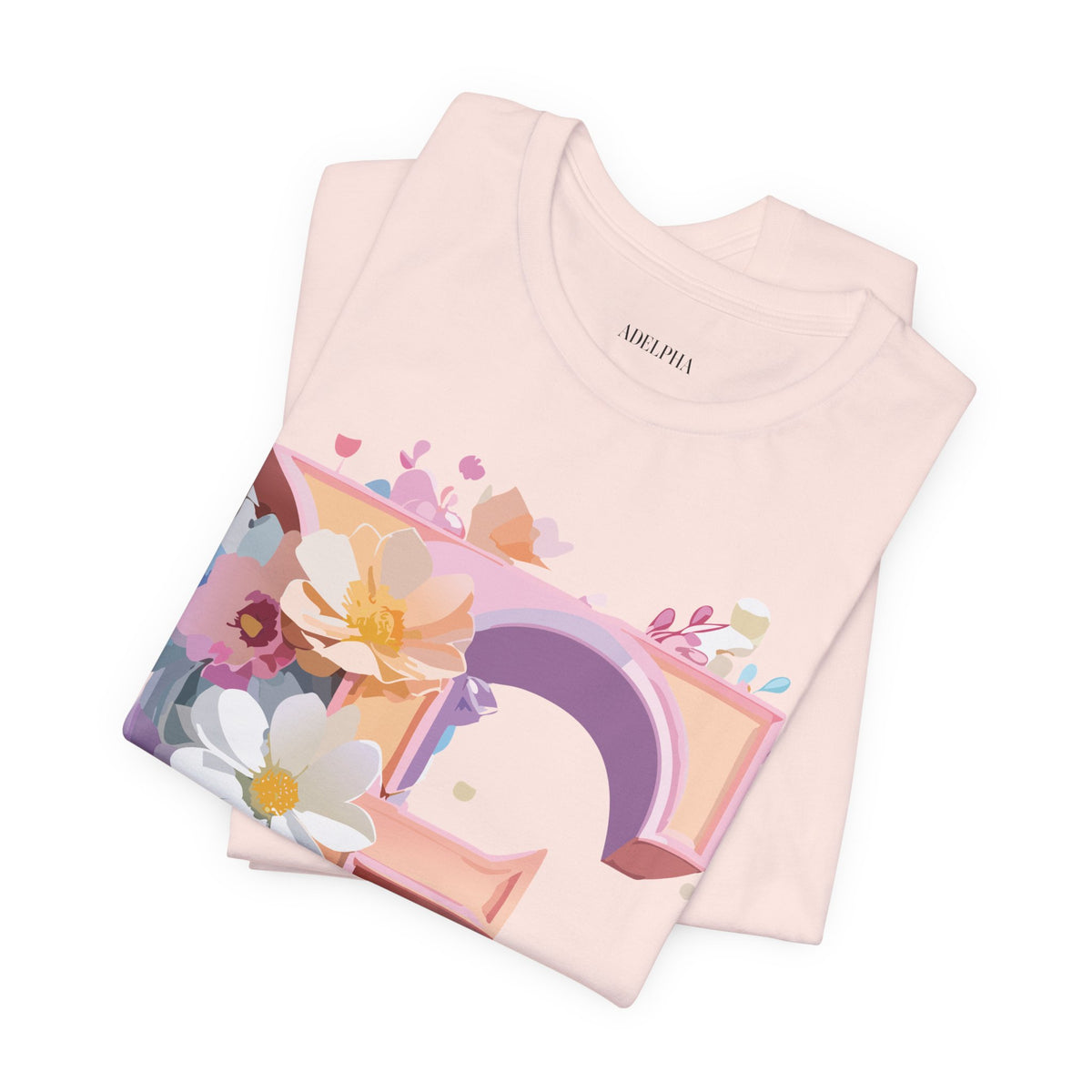 Letter E Graphic Unisex Cotton Bella+Canvas Tee with Art Letter Design