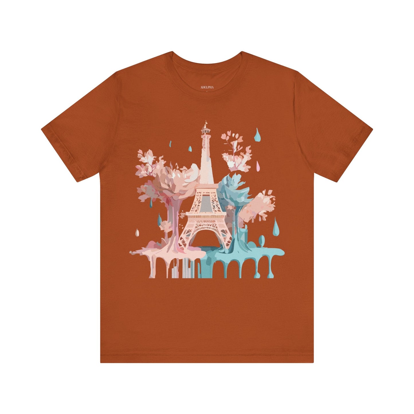 Unisex Paris Graphic Tee By Adelpha Vintage Inspired Tourist Shirt Short Sleeve Collection