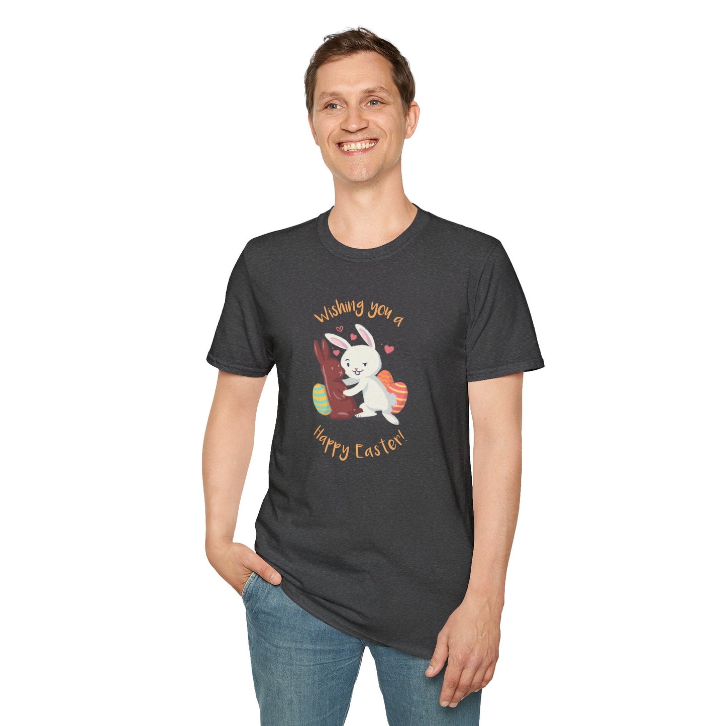 Easter Bunny T Shirt With Easter Signature And Prints Unisex Tee Design For All Occasions