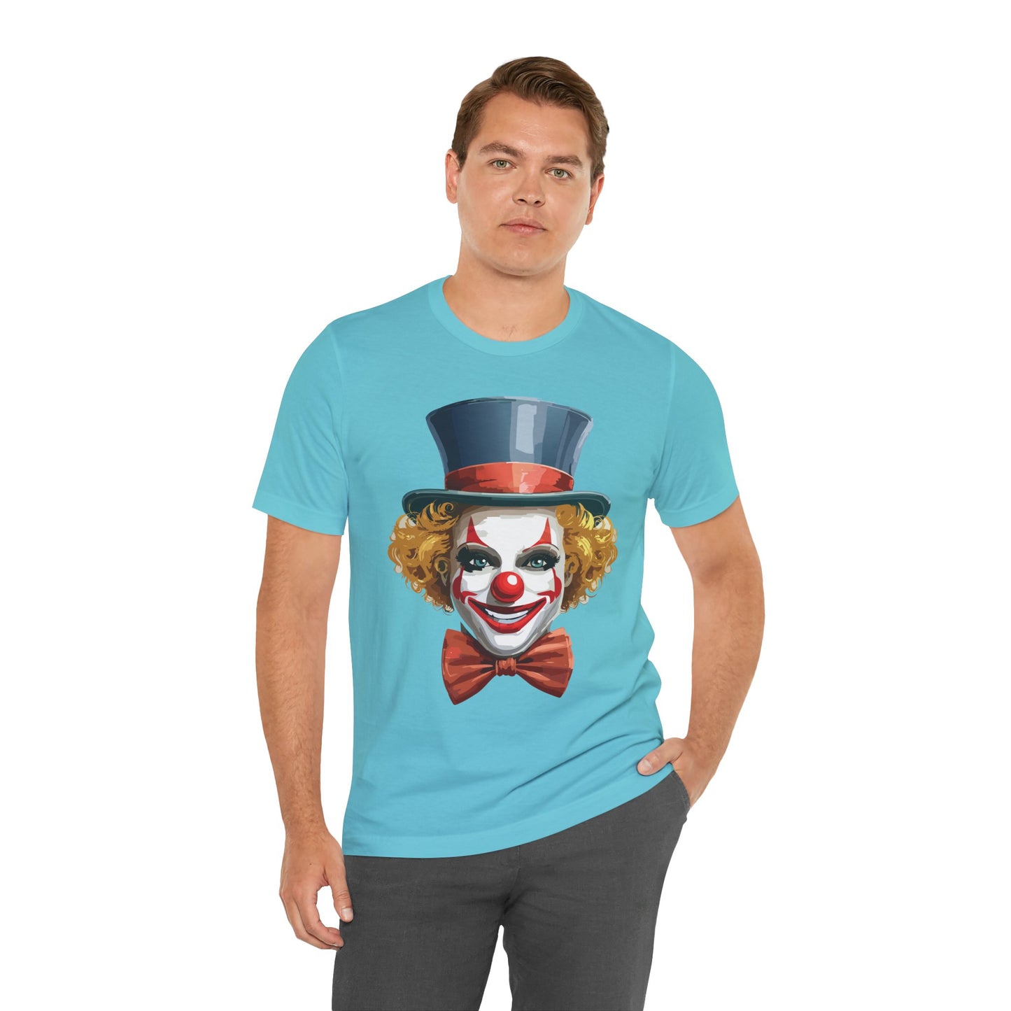 Clown Shirt, Funny Shirt, T-Shirt with Clown, Funny Art Design Tee, Circus Tees, Circus T-Shirt, Unisex Humor Wear 11