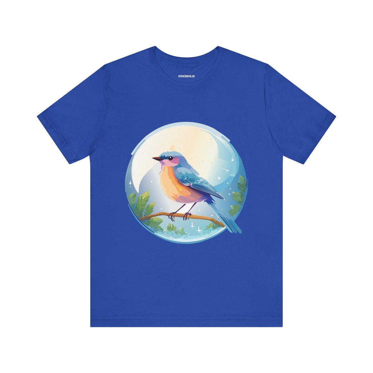 Bird Graphic Unisex Cotton Bella+Canvas Tee with Animal Design ab4