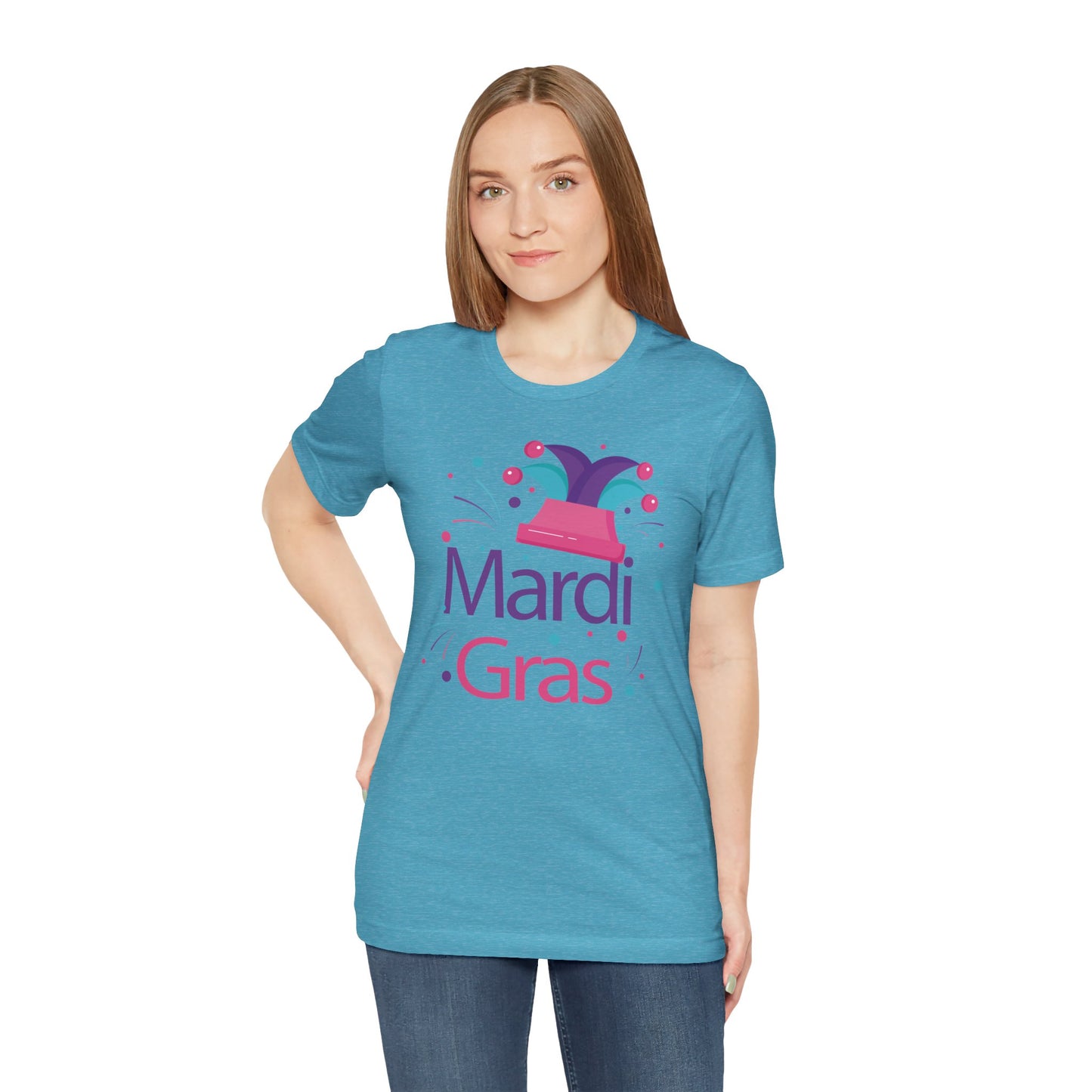 Tee-shirt en coton unisexe pour Mardi Gras