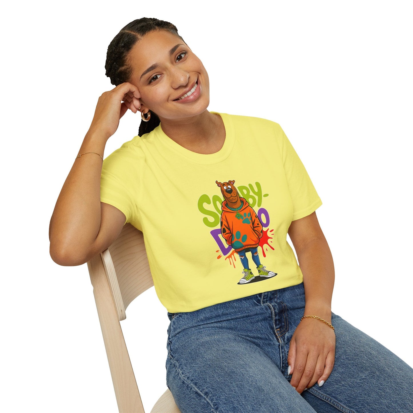 Unisex Cartoon T Shirt With Animation Funny Animals Tee Gildan Softstyle 64000 100 Percent Cotton