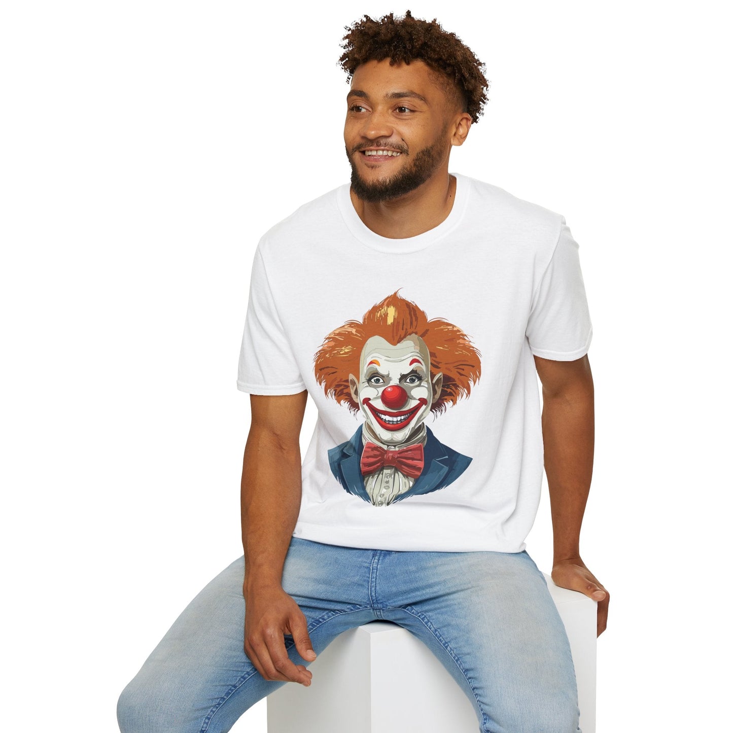 Clown Shirt Unisex Funny Man Circus Tee Softstyle Gildan 64000 Short Sleeve Shirt Premium