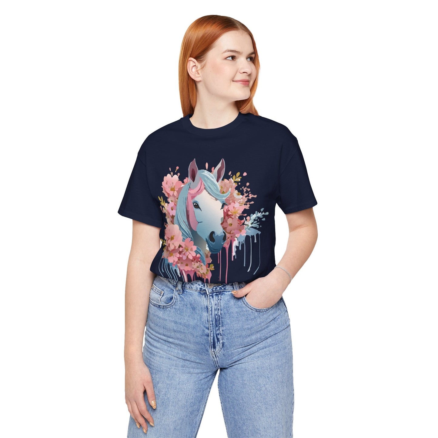 Horse Graphic Unisex 100 Cotton Vintage Animal Art T-Shirt 14