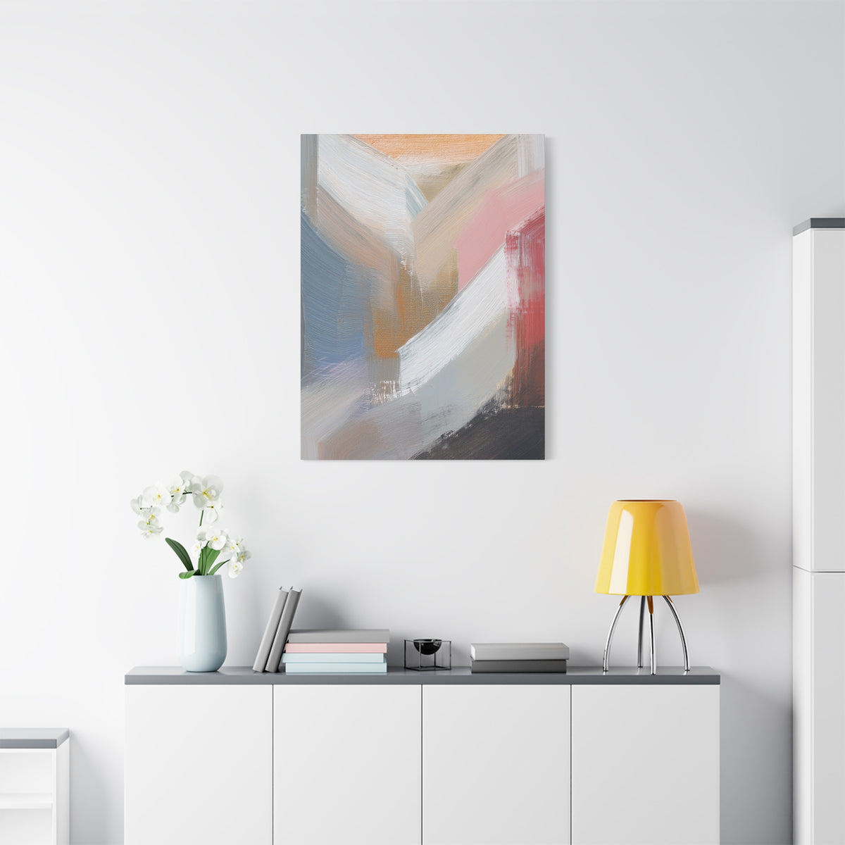 Abstract Pastel Painting Print Canvas 20x24,20x30,24x30 24x32,24x36,30x40 32x48,36x48,40x60 Pine-Wood Inner Frame ABS-88