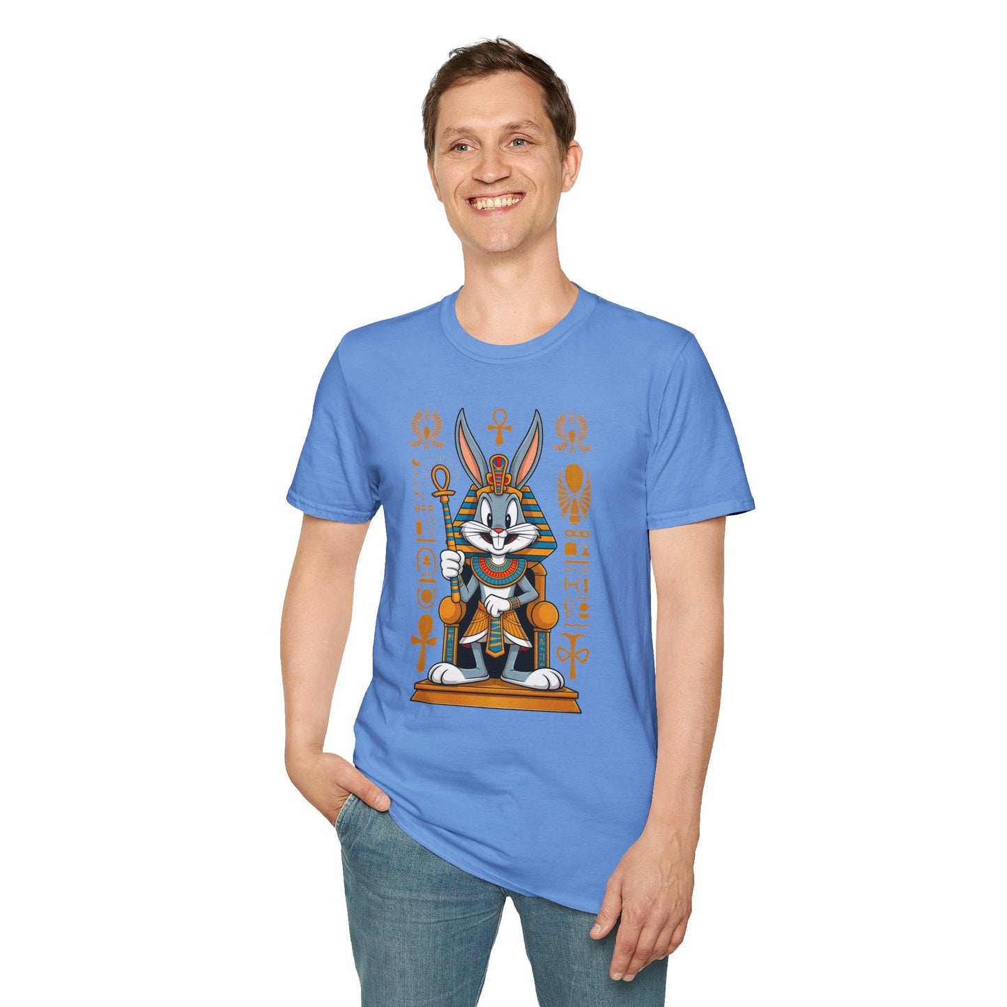 Bugs Bunny T Shirt Unisex Softstyle 64000 Cartoon Animation Tee Ring Spun Cotton