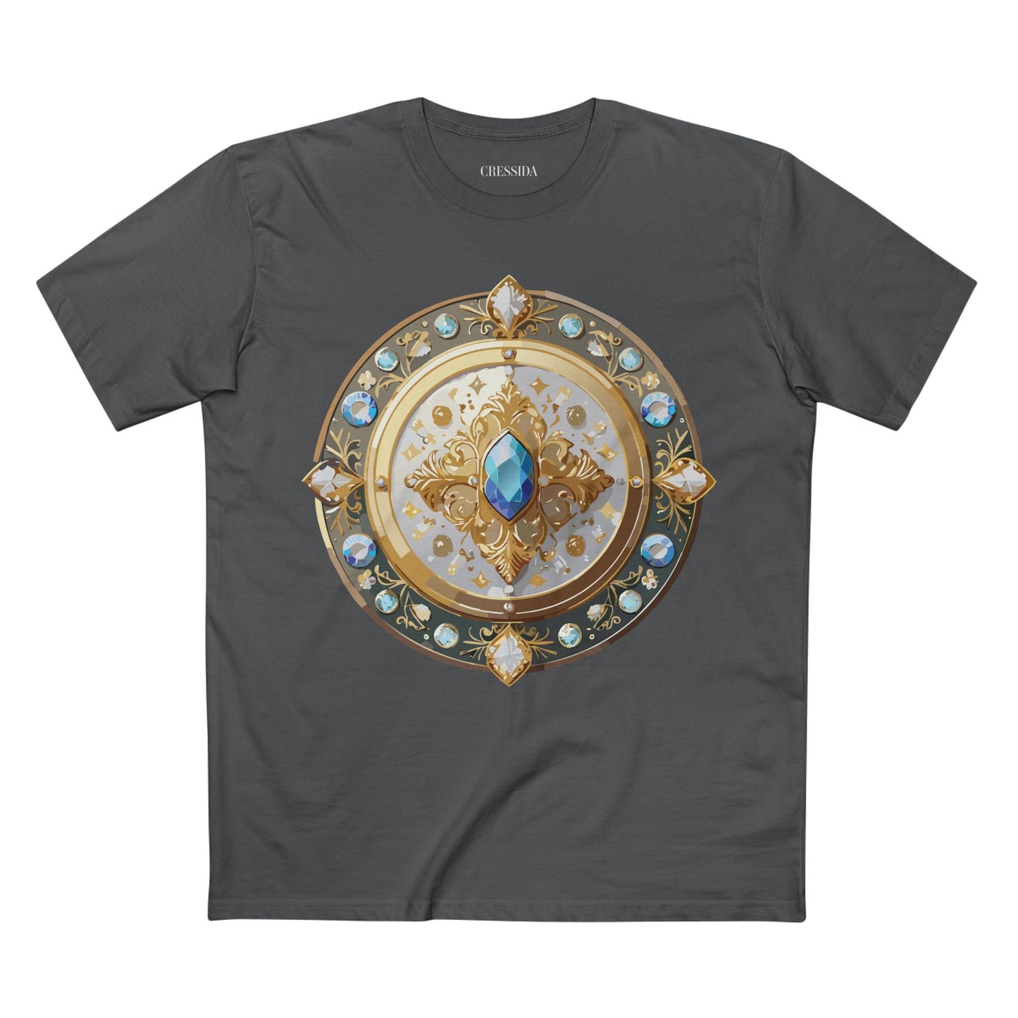 Medallion Graphic T-Shirt Unisex 100 Cotton With Gold Art Design Medal Tee 18