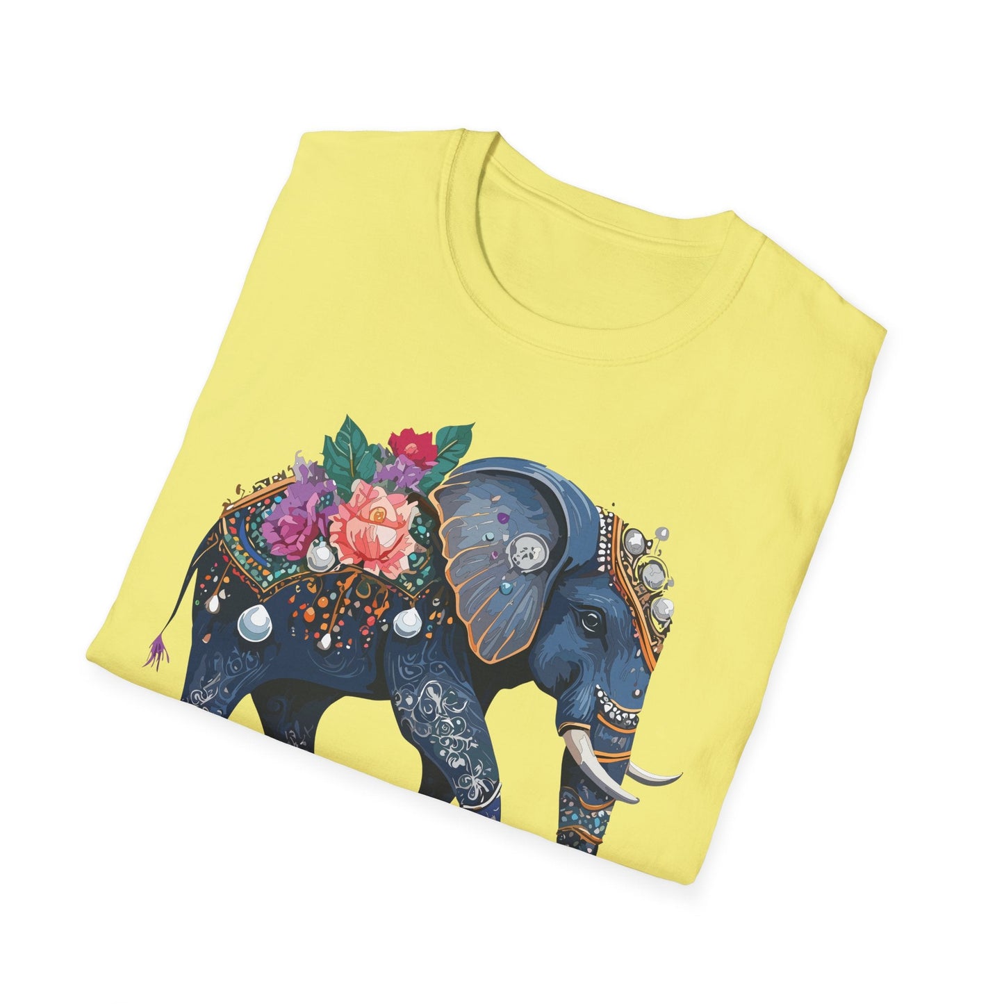 Elephant T Shirt Unisex Softstyle Tee Gildan 64000 100 Percent Cotton Comfort Everyday