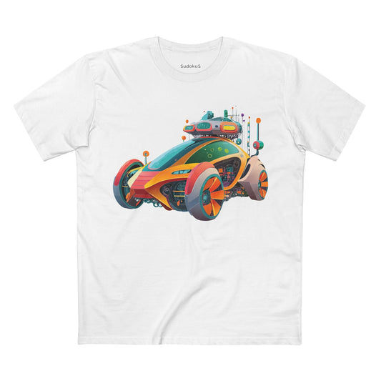 Car Graphic Unisex 100 Cotton Staple Tee 24
