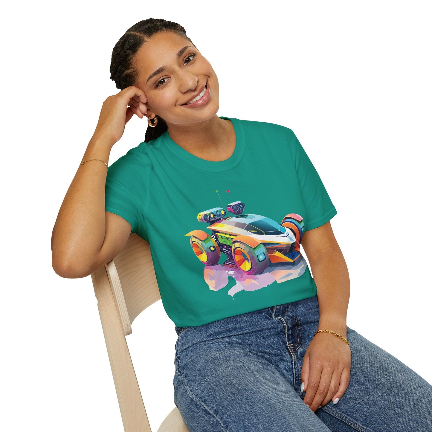 Car T Shirt Unisex Softstyle Tee With Cars Art Design Hot Wheels Edition Premium Cotton
