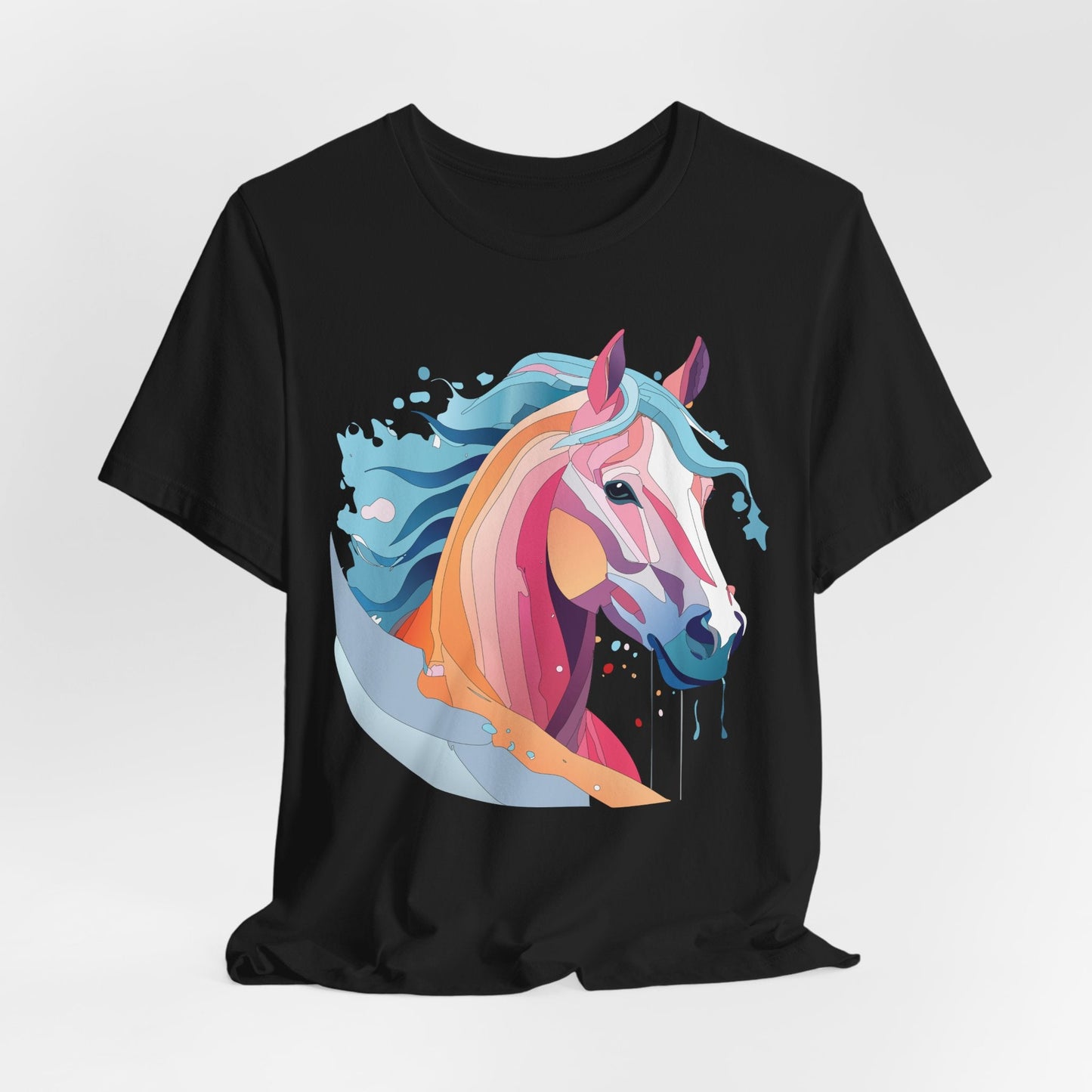 Unisex Animal Tee Shirt With Art Design Wild Animals Short Sleeve Premium Comfort Fit