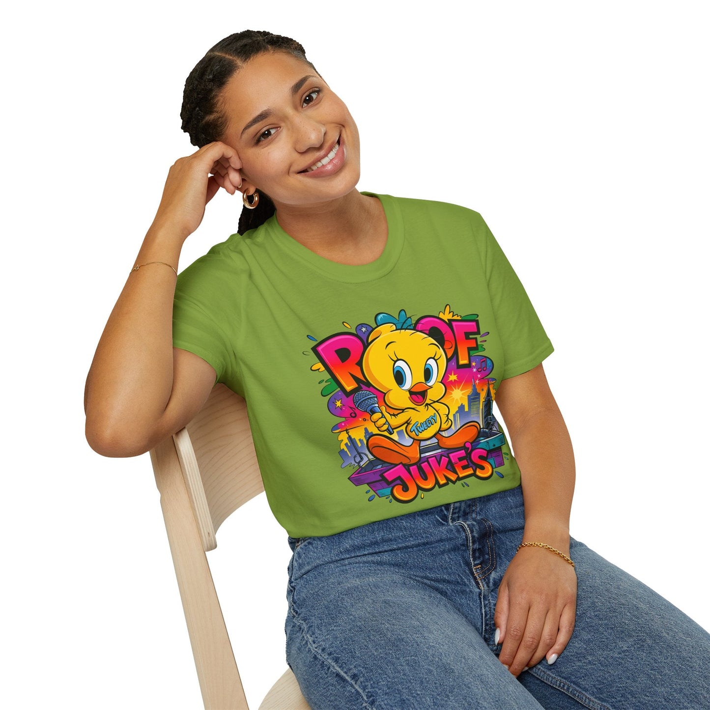 Unisex Cartoon T Shirt With Animation Design Versatile Funny Animals Tee Shirt Gildan Softstyle