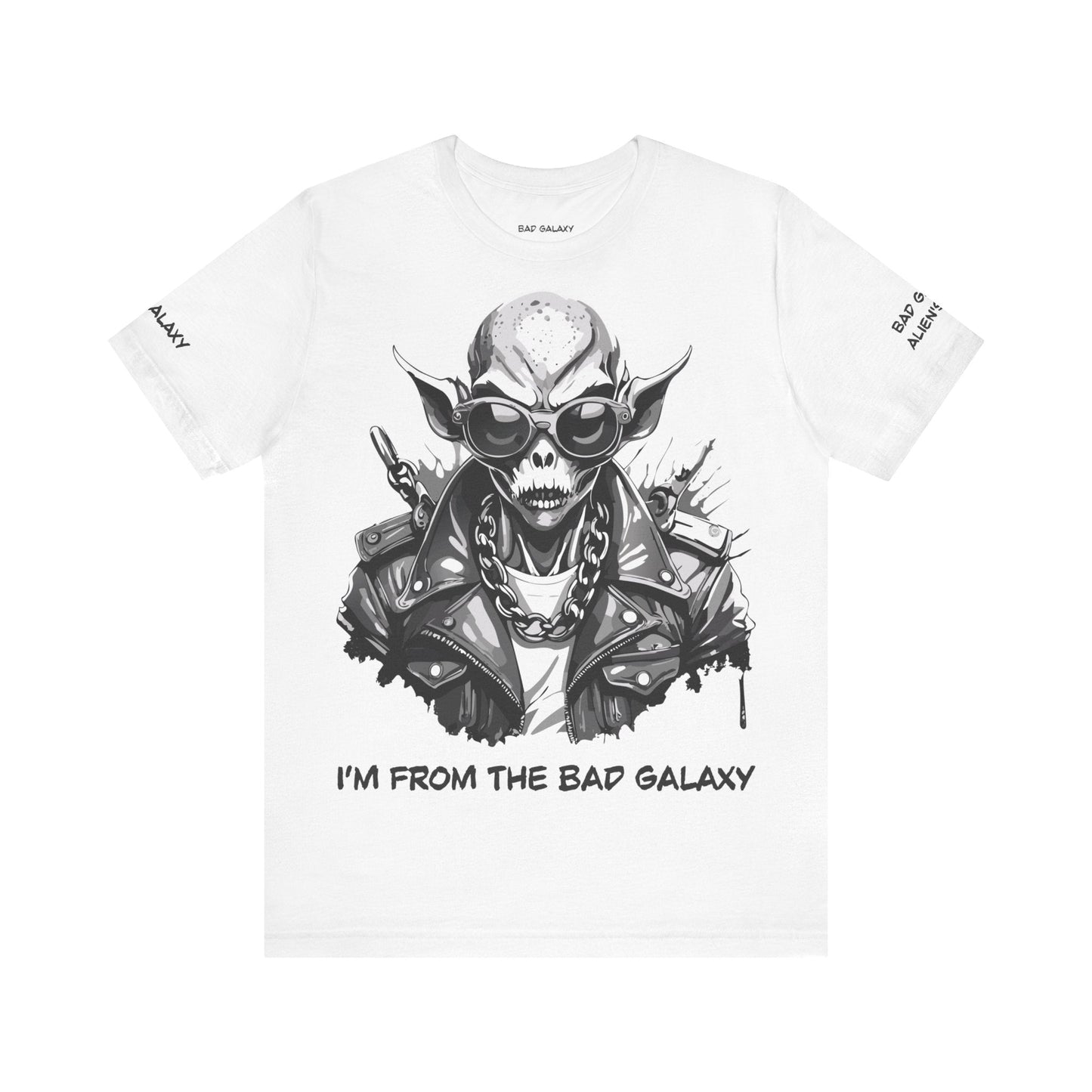 Alien Tee Shirt From Bad Galaxy Made To Order 100 Percent Cotton Eco Friendly Inks Free Shipping