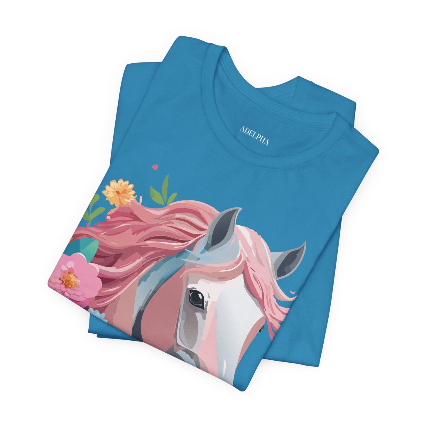 Horse Graphic Unisex 100 Cotton Vintage Animal Art T-Shirt 1