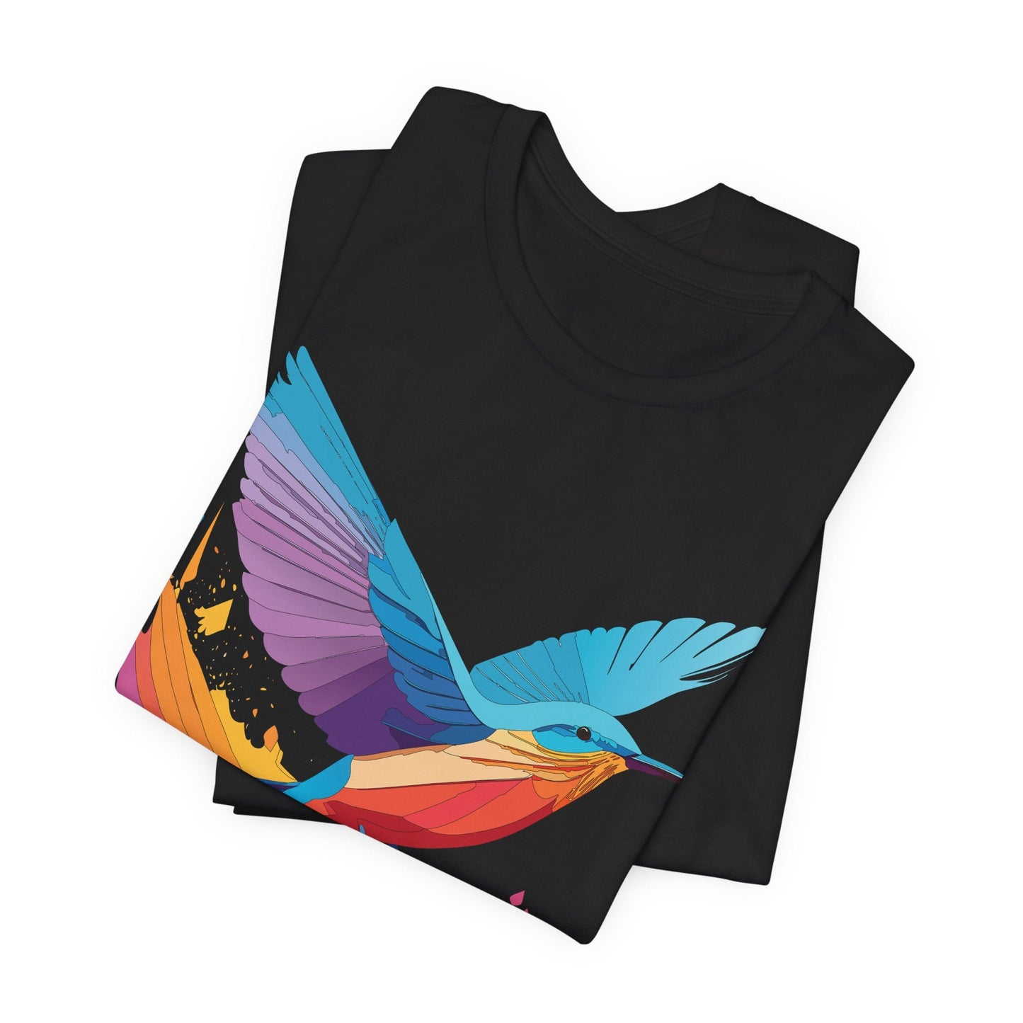 Unisex Animal Shirt Art Design Tee With Wild Animals Print Soft Comfortable Short Sleeve Tee