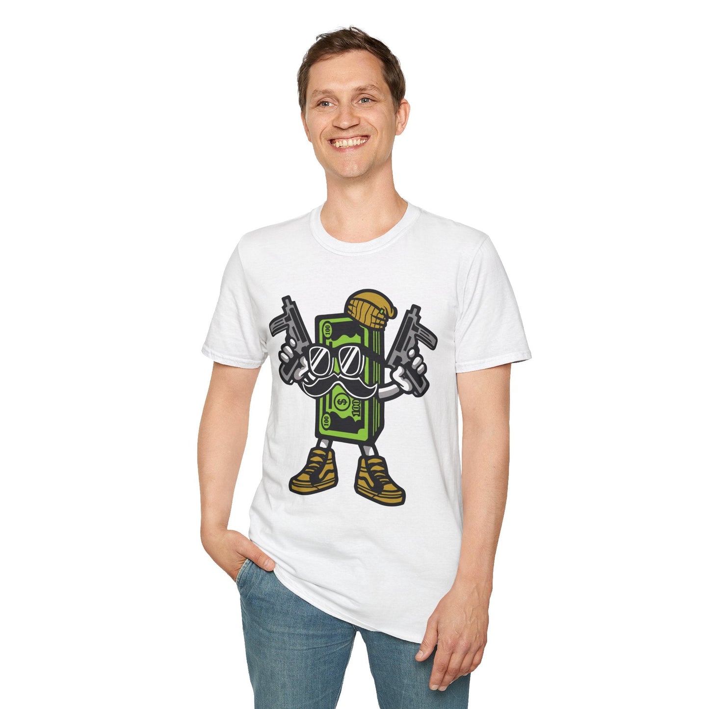 Cartoon T Shirt Animation Tee Funny Graphic Unisex Gildan Softstyle 64000 Cotton