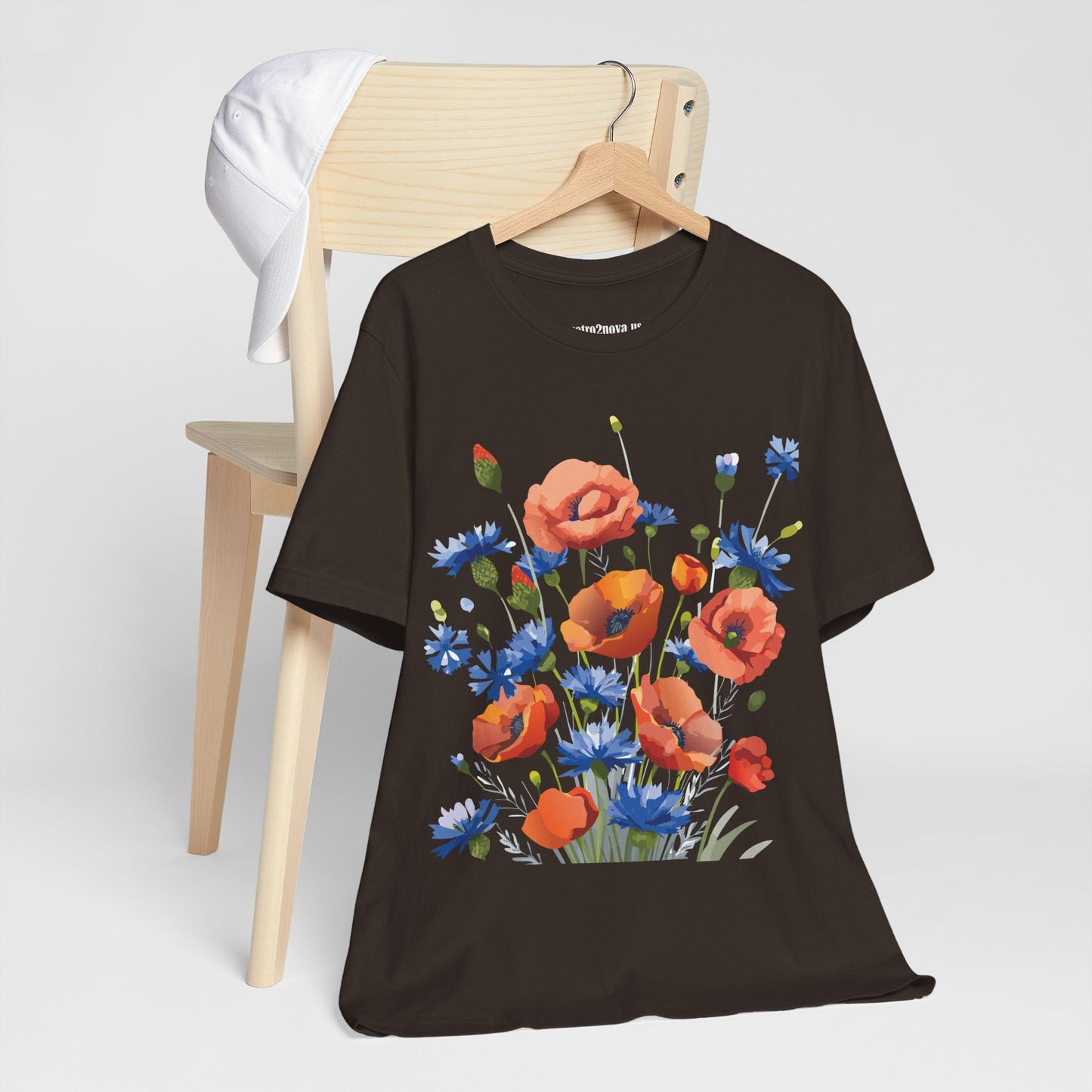 Vintage Floral Graphic Unisex Cotton Tee 33