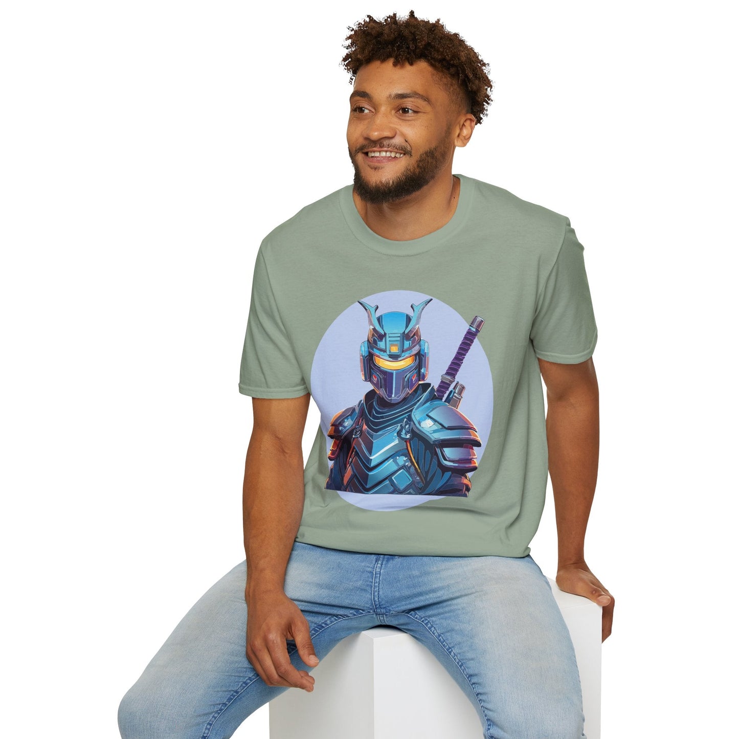 Samurai Shirt Unisex Softstyle Tee 64000 Gildan 100 Percent Ring Spun Cotton Comfort Fit
