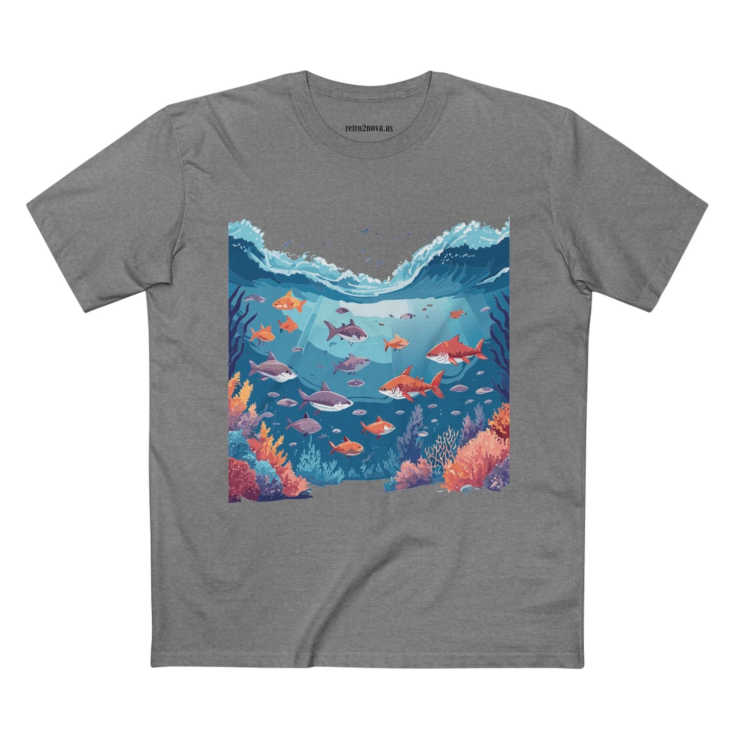 Ocean Pacific OP11 Ocean Shirt Unisex Premium Cotton Tee With Original Art Design Retro2Nova