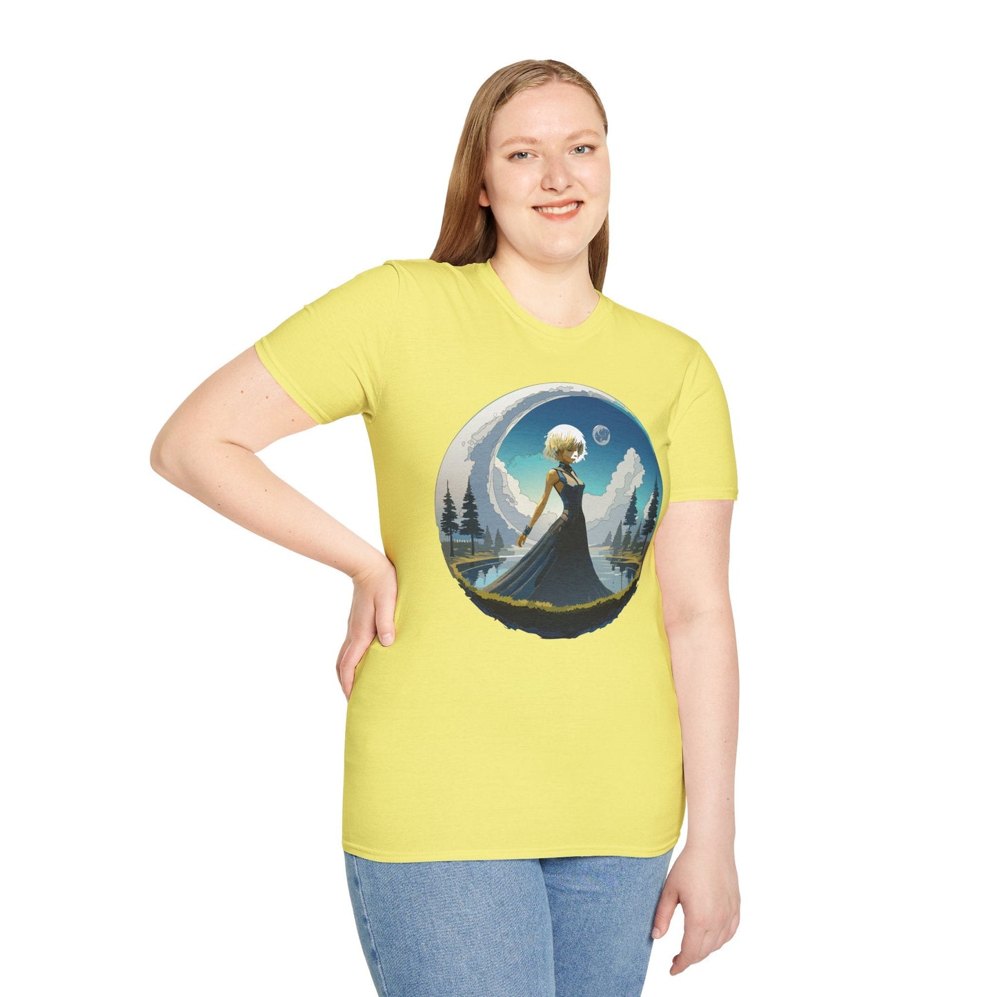 Womens Graphic T Shirt Art Design Tee Gildan Softstyle 64000 Unisex Short Sleeve
