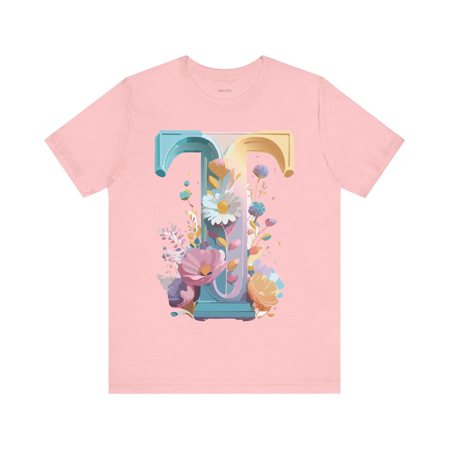 Unisex Letter T Shirt Graphic Tee With Vintage Adelpha Artwork Premium Comfort And Everyday Style
