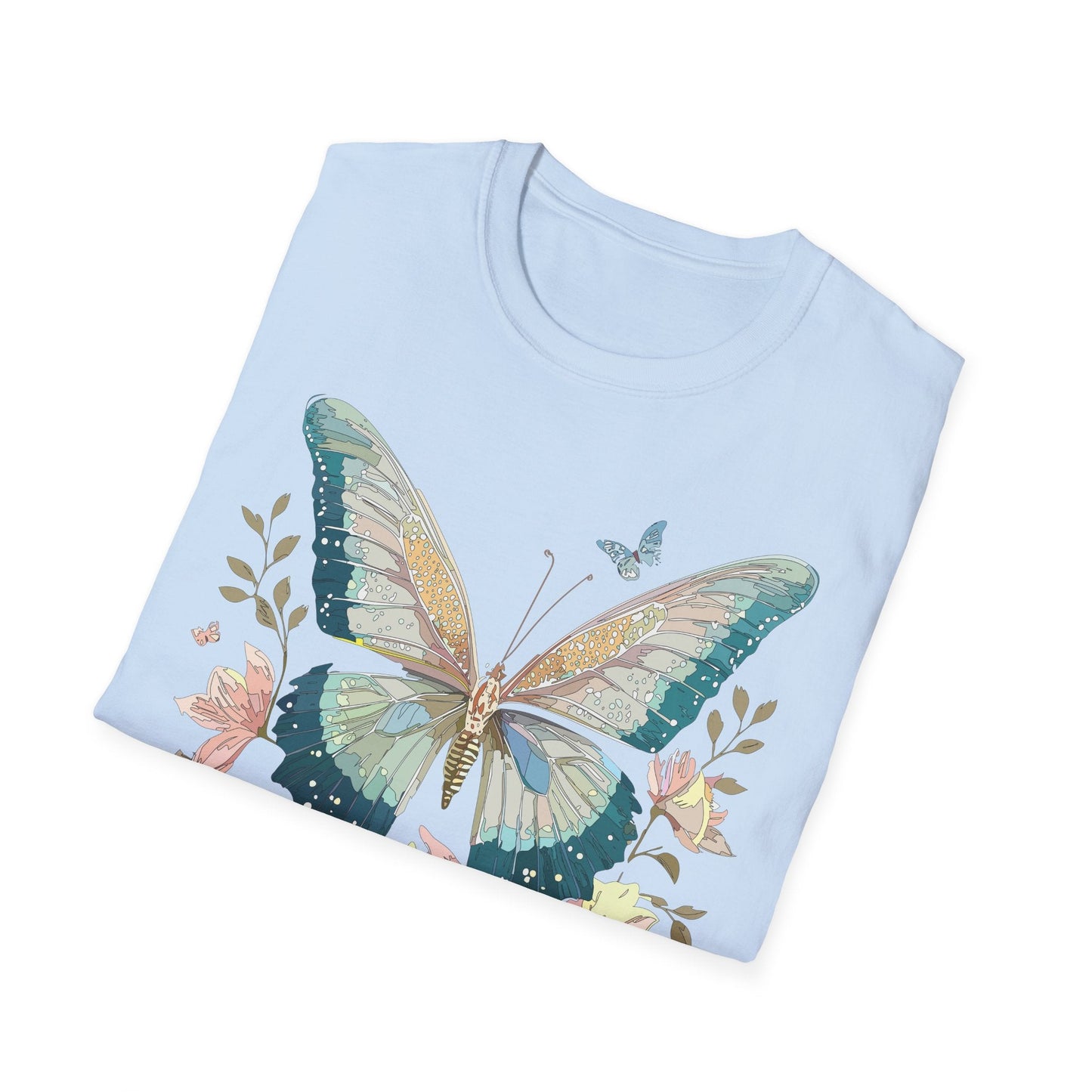 Butterfly T Shirt Unisex Softstyle Short Sleeve Gildan 64000 Monarch Inspired Shirt