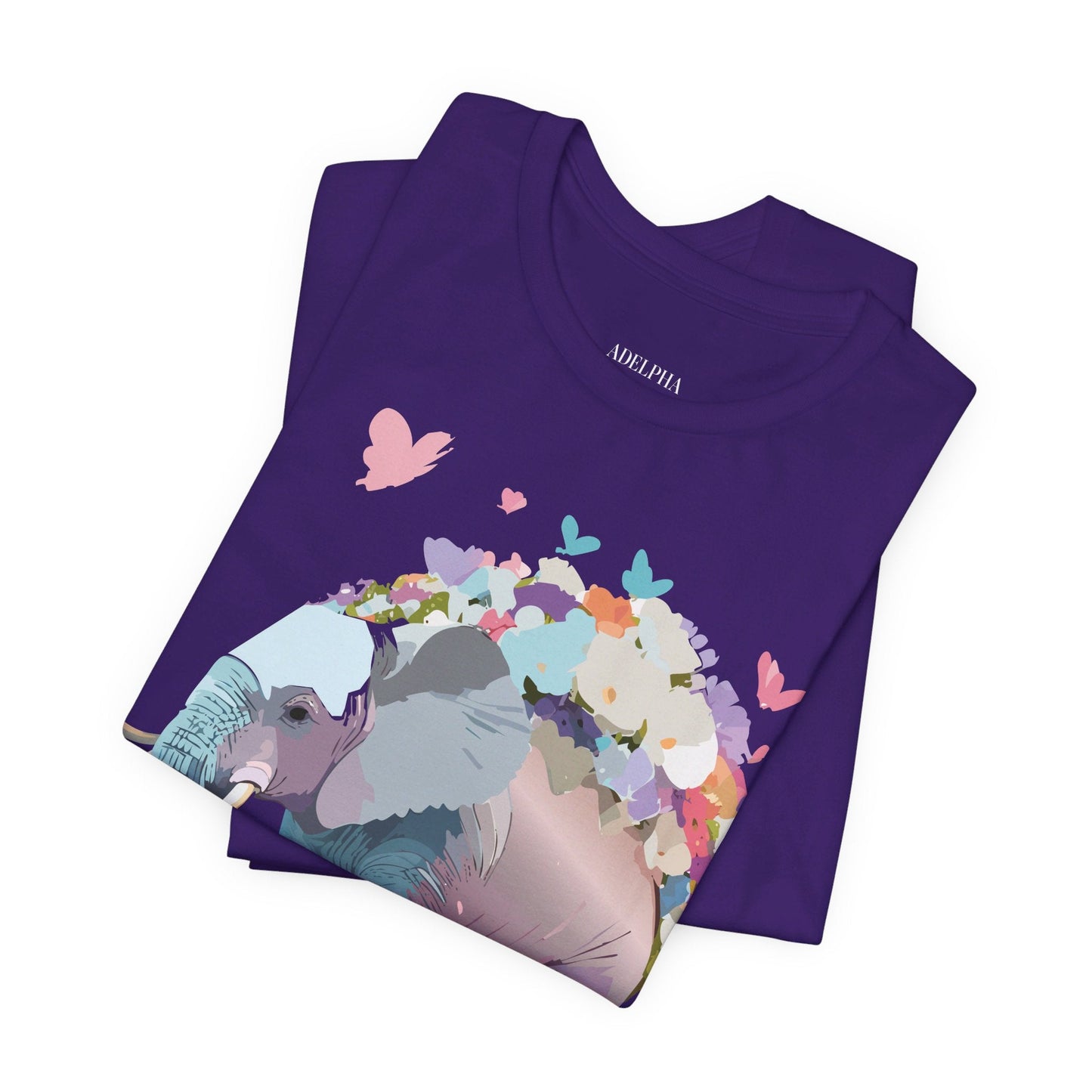 Elephant Shirt Graphic Tee Unisex Vintage Inspired Art Design By Adelpha Original Artwork
