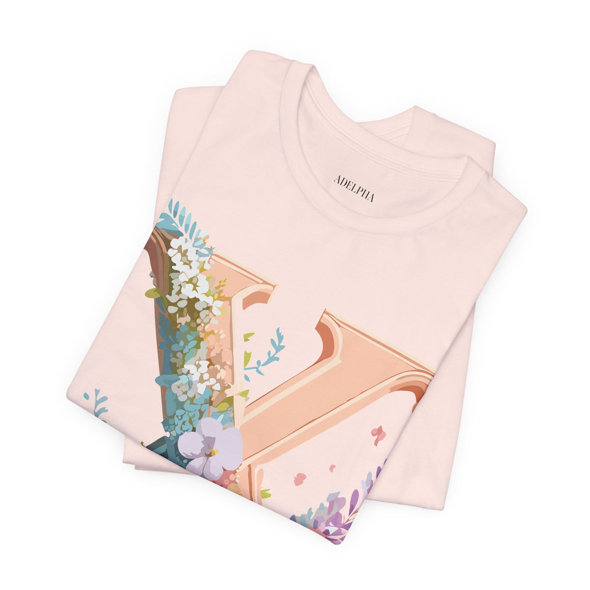 Letter X Graphic Unisex Cotton Bella+Canvas Tee with Art Letter Design