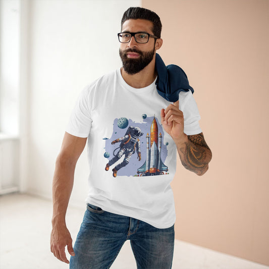 Cosmos Astronaut Shirt Unisex Premium Cotton Art Tee CS 15 Retro2Nova Exclusive Collection