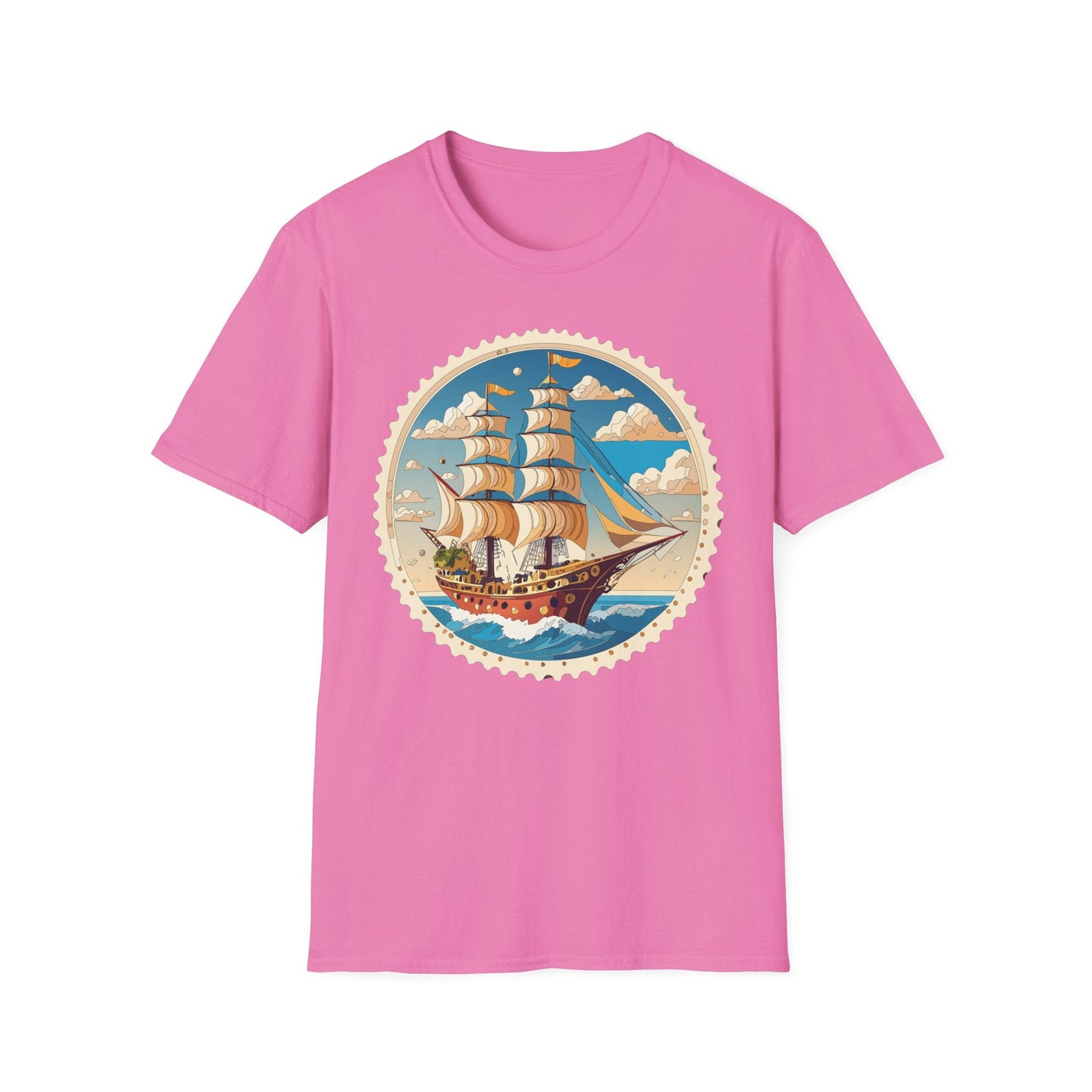 Nautical Ship Frigate Vessel T Shirts Unisex Tee Shirt Softstyle 64000 Ring Spun Cotton Comfort