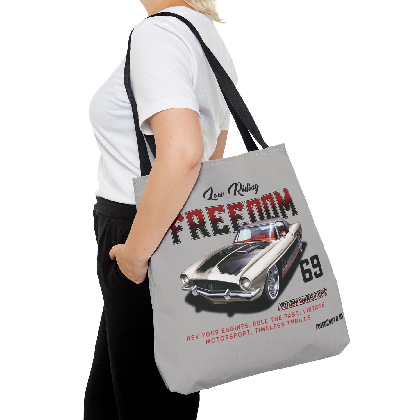 Retro2Nova Classic Vintage Car Canvas Tote Bag Free Shipping Durable Everyday Carry