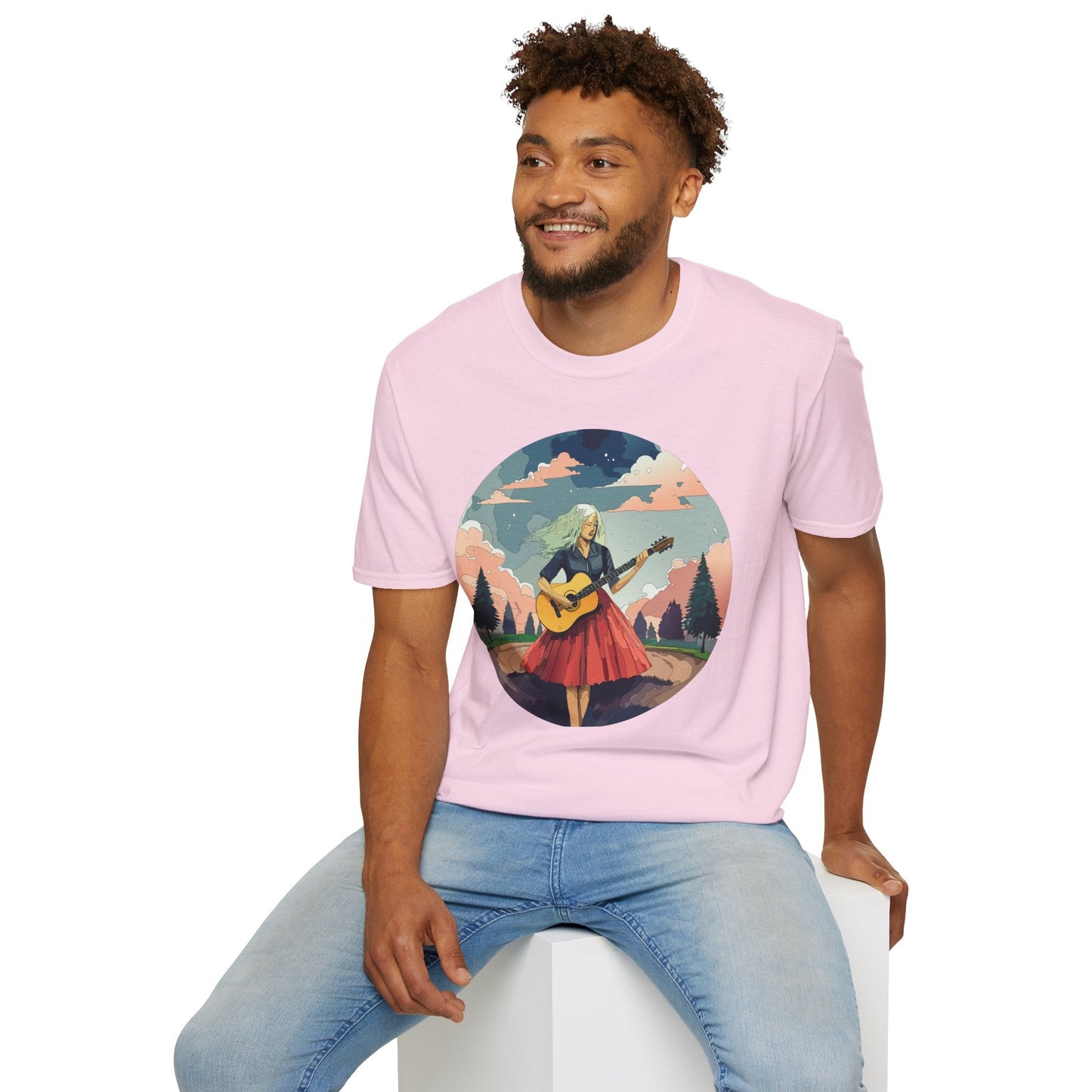 Womens Graphic T Shirt Art Design Ladies Tee Softstyle Gildan 64000 100 Percent Cotton