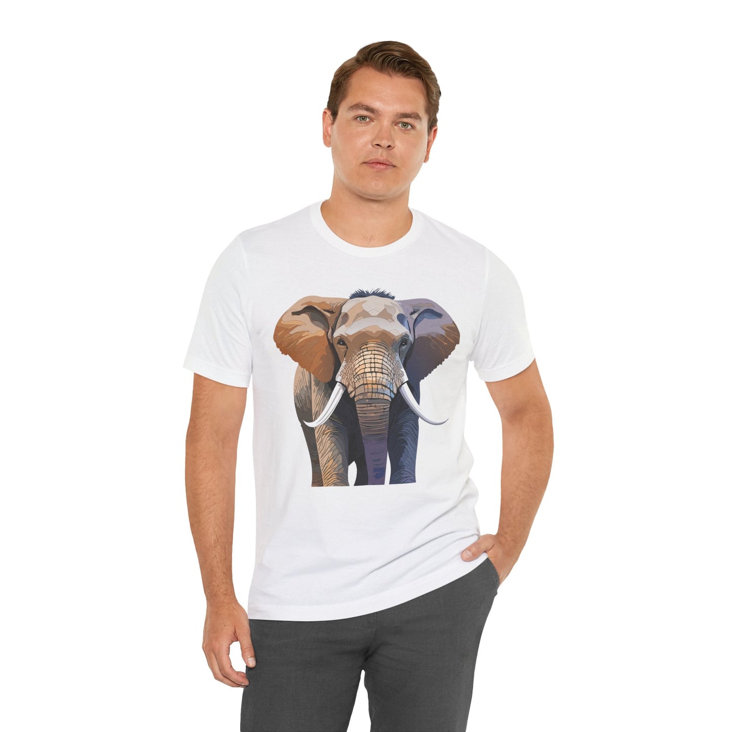 Unisex Animal Art Design Tee Shirt With Wildlife Animals Short Sleeve Everyday Comfort