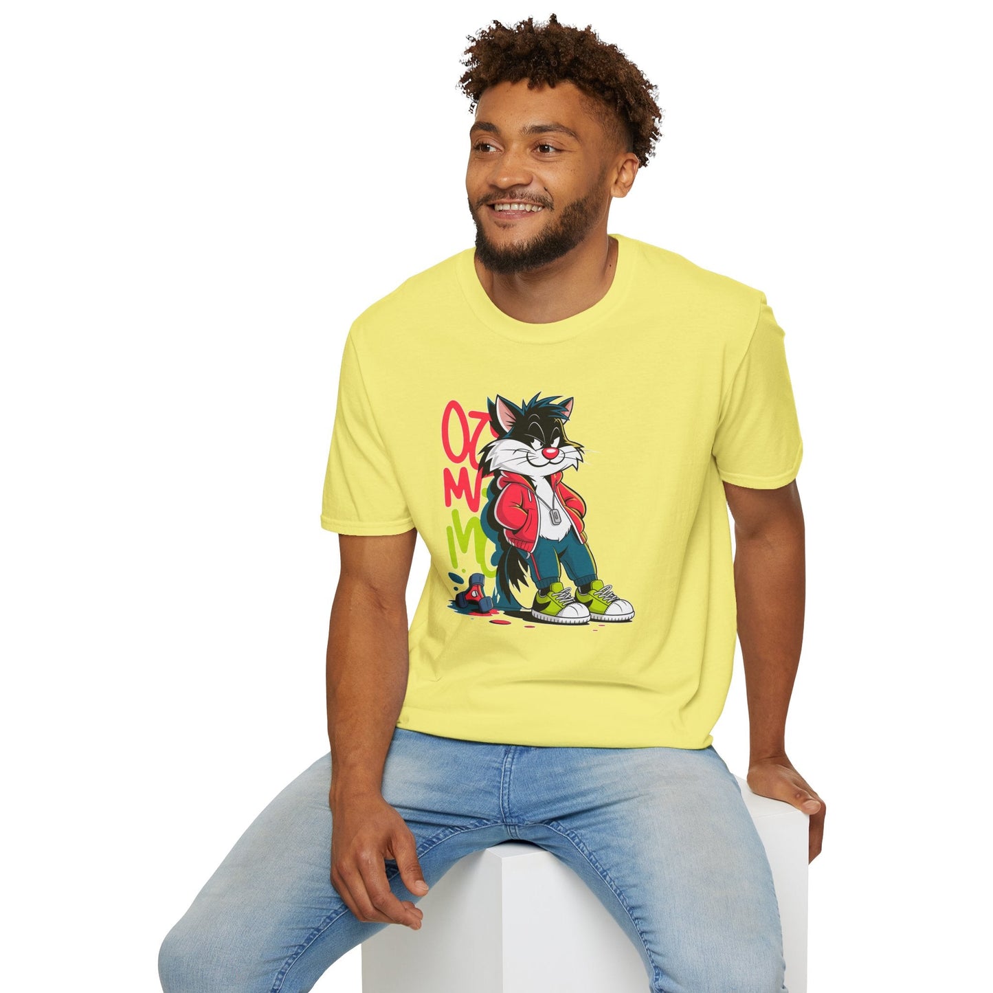 Cartoon T Shirt With Animals And Animation Tee For Unisex Softstyle Gildan 64000