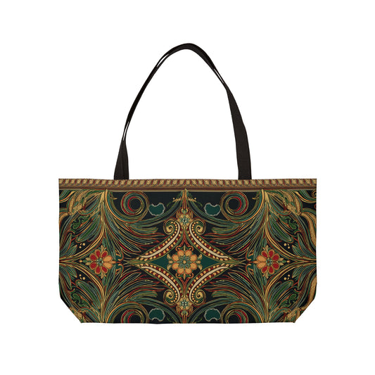 Ornament Print Big Bag Unisex Spun Poly 24x13 Canvas Art Bag OR-8