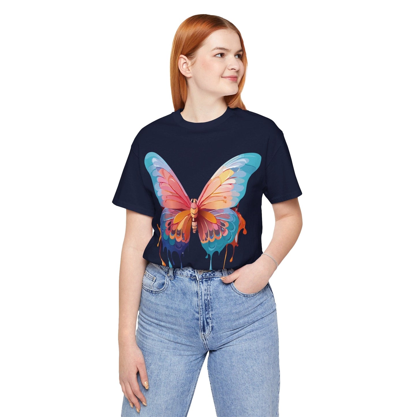 Butterfly Graphic Tee Adelpha Unisex Short Sleeve Design Tee