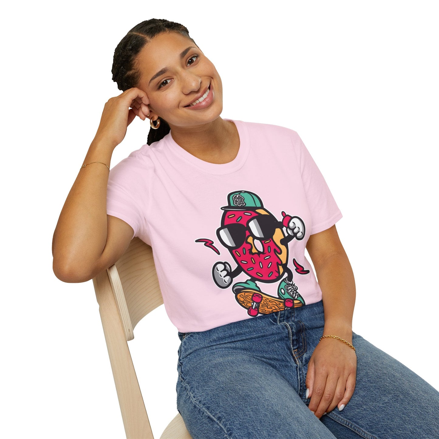 Cartoon T Shirt Animation Tee Funny Art Graphic Shirt Unisex Gildan Softstyle 64000